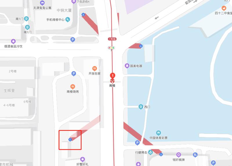天津地铁1号线南楼站c出入口6日起封闭