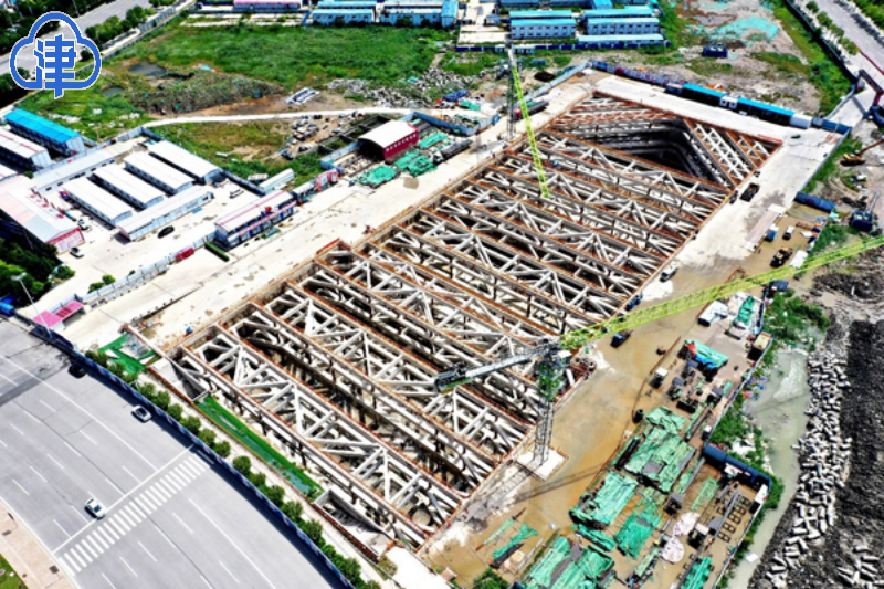 津秦客专滨海站配套市政地下空间工程主体动工 B1、Z2、B3将在此换乘-津云APP
