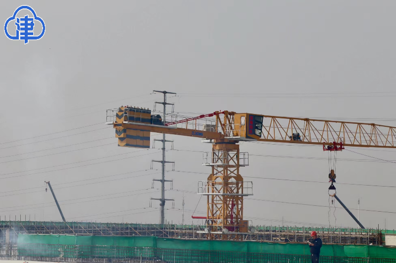 天津轨道交通z4线一期工程汉沽车辆段联合检修库主体结构封顶